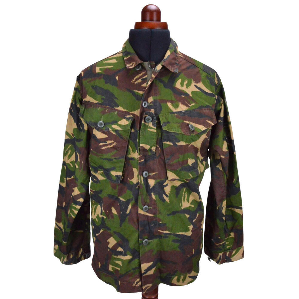 British Army Camo Military Woodland DPM Shirt 180/96 M Regular Zip